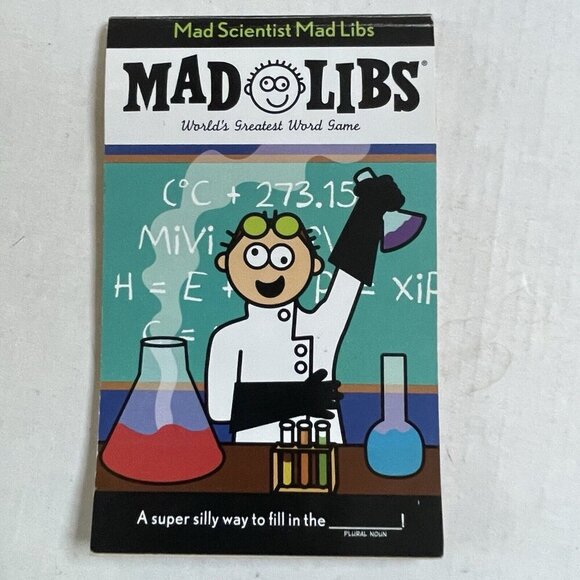 Mad Scientist MAD LIBS Worlds Greatest Word Game Book - Picture 1 of 4